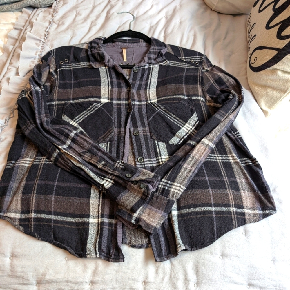 Free people plaid shirt